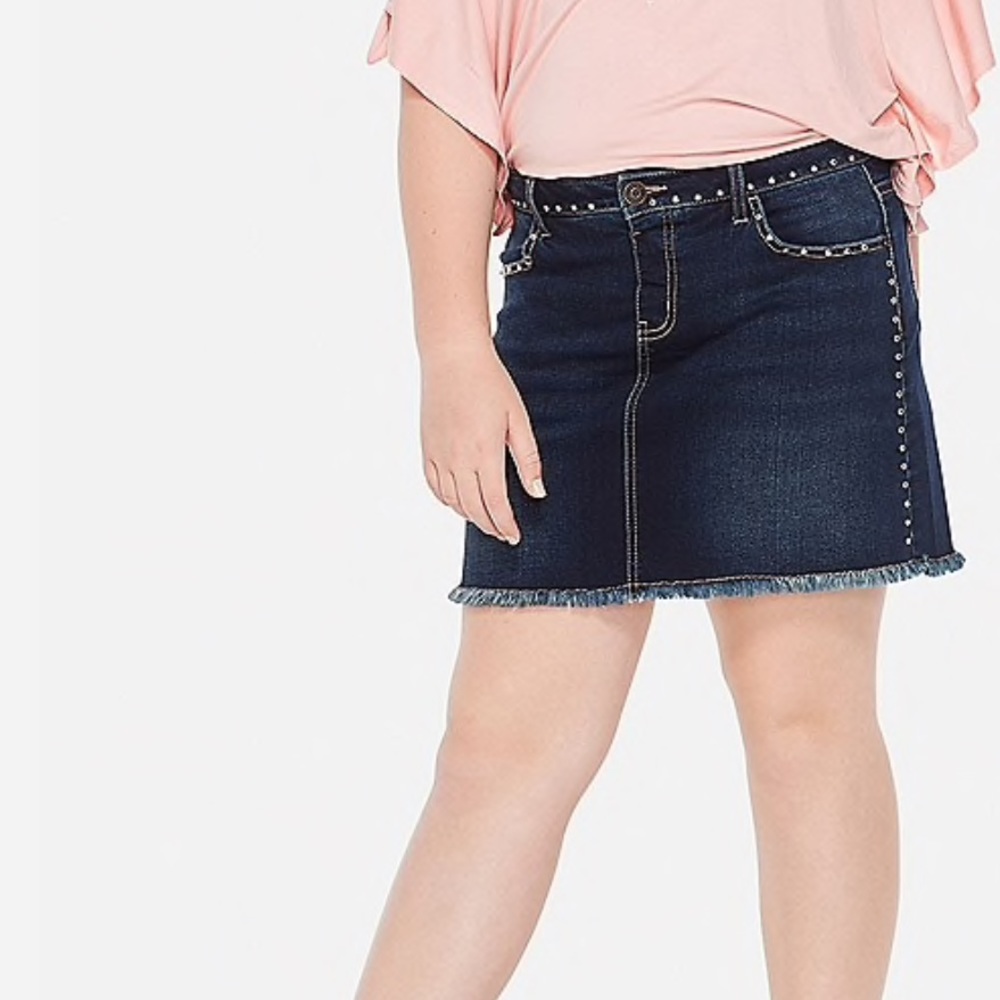 8 girls NWOT Super Cute Studded Denim jean Skort
